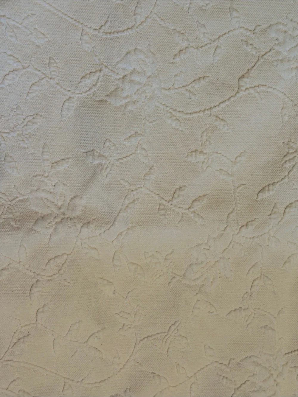 Pottery Barn Ivory Floral Matelasse Pillow Cover